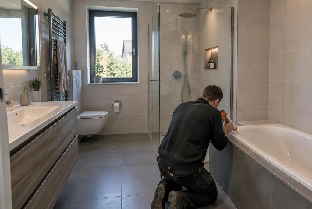Kitbedrijf De Bilt – badkamer kit vervangen bij de douche