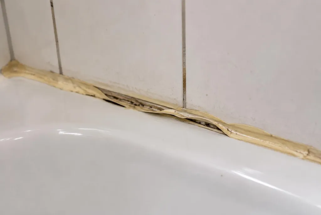Kitbedrijf De Bilt – loslatende kit naast het bad